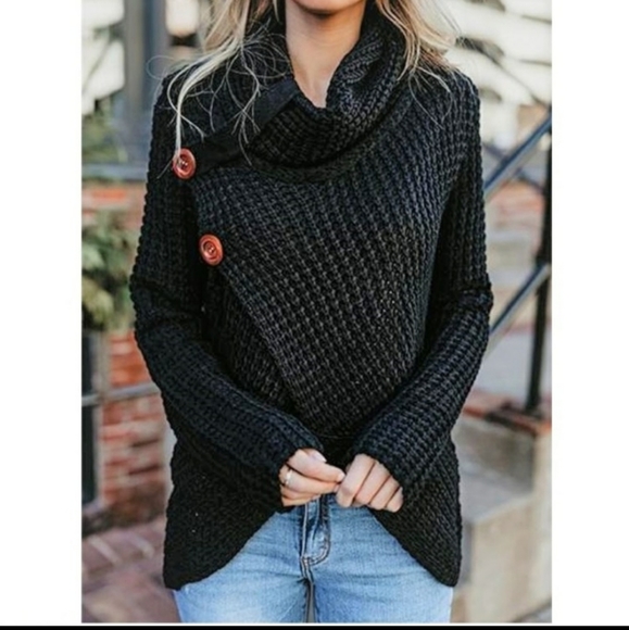 🌹FIRM🌹Hem Wrap Sweater - Picture 3 of 4